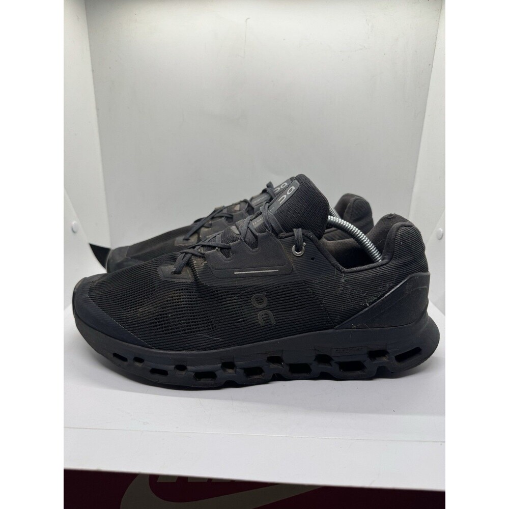 On Running Cloudstratus Mens 11.5 Black Running Shoes